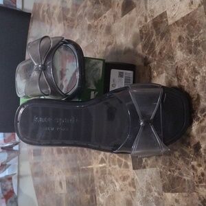 Kate Spade Black Bow Tie Jelly Slide